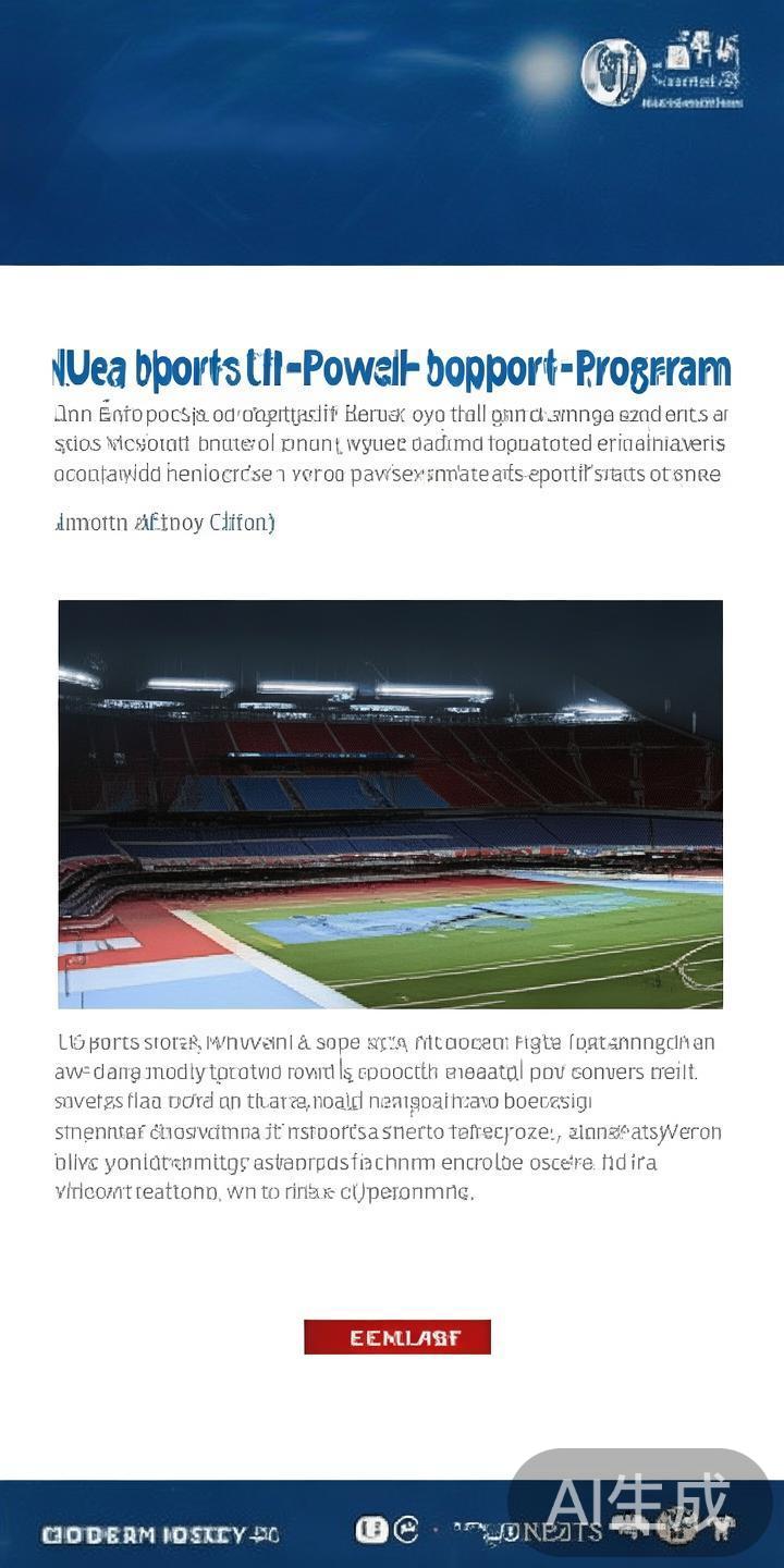 在当今体育行业竞争日益激烈的背景下，扶持计划成为推